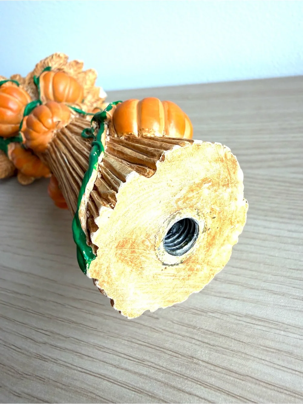 Shock Top Anheuser Busch Pumpkin Wheat Wedgehead Craft Beer Tap Handle 13”